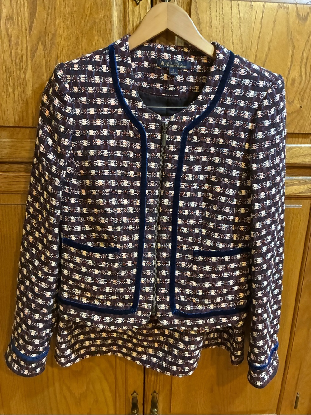 Brooks Brothers Tweed Suit Blazer and Skirt Size 8
